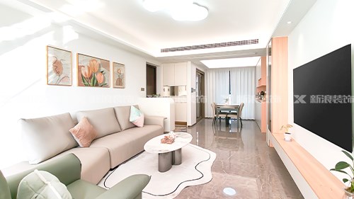 120m²現(xiàn)代奶油溫馨小家，我超愛|長沙全屋整裝