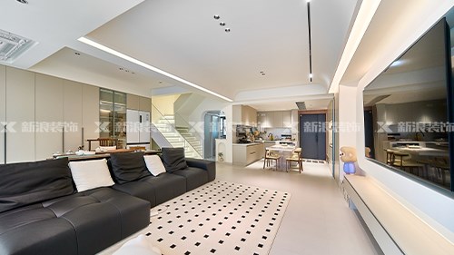19w搞定125㎡現(xiàn)代奶油復(fù)式，顏值+實(shí)用+省錢|長(zhǎng)沙全屋整裝